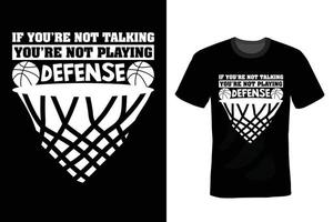 design de camiseta de basquete, vintage, tipografia vetor
