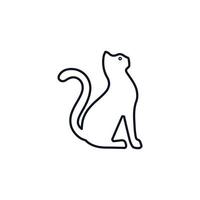 design de vetor de ícone de gato criativo