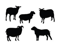 ilustração de ovelha negra vetor