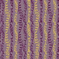 padrão de vetor sem costura com rabiscos verticais multicoloridos sobre fundo lilás. design gráfico moderno para papéis de parede de cerâmica, têxtil, embrulho de presentes