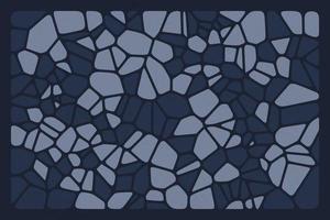 design de fundo de elementos de formas poligonais azul escuro moderno. ilustração de padrão de malha de diagrama de voronoi abstrato vetor