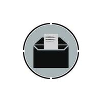 vetor de símbolo de e-mail. ícone de linha de correio