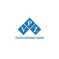 design de logotipo de carta vpz em fundo branco. conceito de logotipo de letra de iniciais criativas vpz. design de letra vpz. vetor