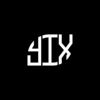 design de logotipo de letra yix em fundo branco. yix conceito de logotipo de letra de iniciais criativas. yix design de letras. vetor