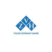 design de logotipo de carta zvh em fundo branco. conceito de logotipo de letra de iniciais criativas zvh. design de letra zvh. vetor