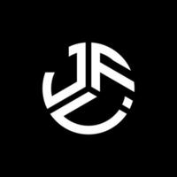 design de logotipo de carta jfv em fundo preto. conceito de logotipo de letra de iniciais criativas jfv. design de letra jfv. vetor