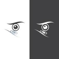 design de logotipo de vetor para cuidados com os olhos