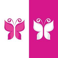 design de vetor de ícone de borboleta de beleza