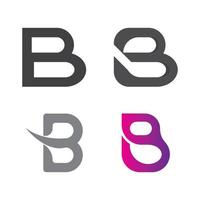 ilustração de logotipo de vetor de letra b