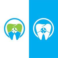 ilustração em vetor modelo logotipo dental