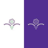 vetor de logotipo de flor de lavanda fresca