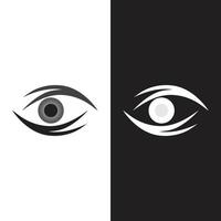 design de logotipo de vetor para cuidados com os olhos