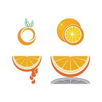 ícone de vetor de design de logotipo laranja