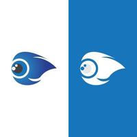 design de logotipo de vetor para cuidados com os olhos