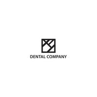 letra inicial abstrata m e h aplicada ao design do logotipo da empresa de anestesia dentária também adequado para as marcas ou empresas que tinham o nome inicial mh ou hm vetor