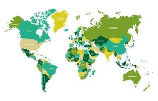 modelo de mapa mundial vetor