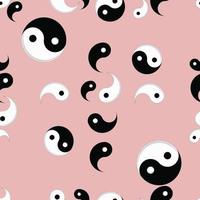 símbolo de ilustração yin yang para plano de fundo vetor