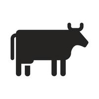 ilustração de ícone de vaca. desenhos vetoriais adequados para sites, aplicativos e muito mais. vetor