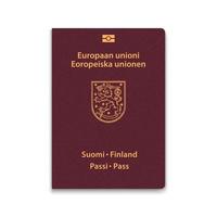 passaporte da Finlândia vetor