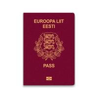 passaporte da Estônia. vetor