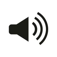 ilustração de ícone de microfone, som, áudio. logotipo vetorial adequado para sites, aplicativos vetor