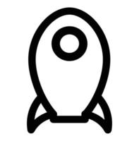 ilustração de ícone de foguete. design vetorial é muito adequado para logotipos, sites, aplicativos, banners. vetor