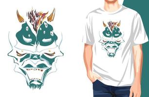 orc demon t-shirt.can ser usado para impressão de t-shirt, impressão de caneca, travesseiros, design de impressão de moda, roupas infantis, chá de bebê, saudação e cartão postal. design de camiseta vetor