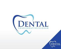 sorriso dental logotipo, vetor de inspiração de logotipo de atendimento odontológico