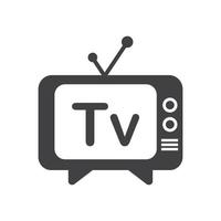 design do logotipo da tv vetor