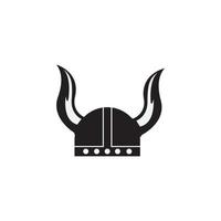 logotipo do capacete vikings vetor