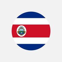 país costa rica. bandeira da costa rica. ilustração vetorial. vetor