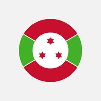 país burundi. bandeira do burundi. ilustração vetorial. vetor