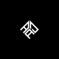 design de logotipo de carta aad em fundo preto. conceito de logotipo de letra de iniciais criativas aad. design de letra aad. vetor