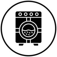 estilo de ícone de máquina de lavar vetor