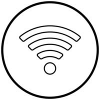 estilo de ícone wi-fi vetor