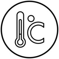 estilo de ícone celsius vetor