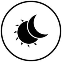 estilo do ícone do eclipse vetor