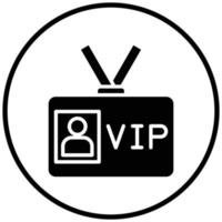 estilo de ícone de passe vip vetor