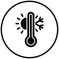 estilo de ícone de termômetro vetor