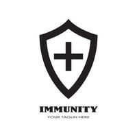 vetor de logotipo de imunização