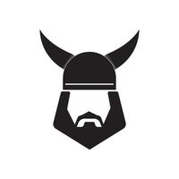 logotipo do capacete vikings vetor