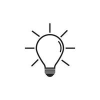 logotipo da lâmpada. vetor