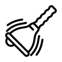 ilustração em vetor ícone de linha de ferramenta de sino