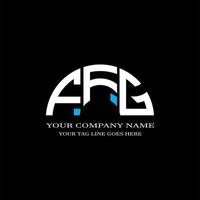 design criativo do logotipo da carta ffg com gráfico vetorial vetor