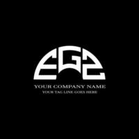 egz carta logotipo design criativo com gráfico vetorial vetor