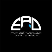 design criativo de logotipo de carta epd com gráfico vetorial vetor