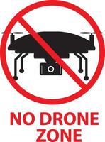 voos de drone proibidos na área tailandesa. nenhum sinal de zona de drone. nenhuma mosca. vetor