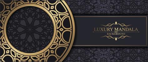 Fundo de mandala ornamental de luxo com padrão oriental islâmico árabe estilo premium vetor