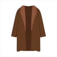 ilustração vetorial de uma jaqueta ou casaco de mulher vetor