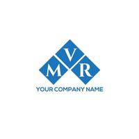 design de logotipo de carta mvr em fundo branco. conceito de logotipo de letra de iniciais criativas mvr. design de letra mvr. vetor